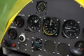 Gyroplane instrument panel Royalty Free Stock Photo