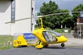 Gyroplane parked