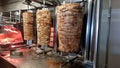 gyros of giros for pita greek street food from meat grilled Royalty Free Stock Photo