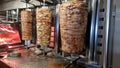 gyros of giros for pita greek street food from meat grilled Royalty Free Stock Photo