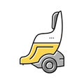 gyroscooter with seat color icon vector illustration