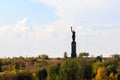 Gyumri, Armenia - October 12, 2018: Mother Armenia, monument statue in Memorial Victory Park
