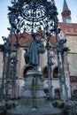 GÃÂ¤nseliesel Goose Girl Fountain Gottingen Germany Front View