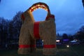 GÃÂ¤vlebocken (GÃÂ¤vle Goat) inaguration of 29 November 2015 in Gavle Sweden