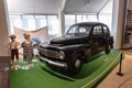 Black Volvo PV444 on display Royalty Free Stock Photo