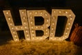 H B D. Happy Birthday designed for the birthday party celebration