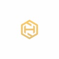 H hexagon Logo Design. Letter H Simple Logo Design