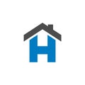 H Letter Home Shape vector Logo Template Illustration Design. Vector EPS 10
