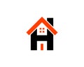 H letter house logo