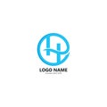 H Letter Logo Template Design Vector Royalty Free Stock Photo