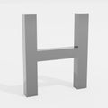 H Letter Render Royalty Free Stock Photo
