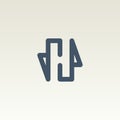 H Logo Vector Design. Initial H Icon Vector