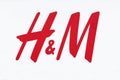 H & M logo on a facade