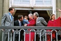 H.m.the queen birthday celebration amanilenborg palace balcon