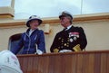 H.M.the Queen Margrethe & Prince Henrik in Aarhus Royalty Free Stock Photo