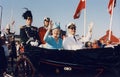 H.M.the Queen Margrethe & Prince Henrik royal carts Royalty Free Stock Photo