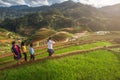 H`mong ethnic minority children on May 24, 2017 in Mucangchai, Vietnam.