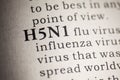 Definition of the word H5N1 flu