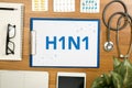 H1N1 Royalty Free Stock Photo