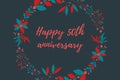 Happy 50th anniversary Royalty Free Stock Photo