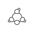 H3po4 structure line icon