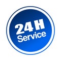 24h service / delivery Royalty Free Stock Photo