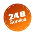 24h service / delivery Royalty Free Stock Photo