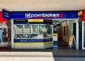 H and T Pawnbrokers shop in Chelmsford town center, Essex, UK Royalty Free Stock Photo