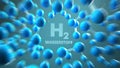 H2 Wasserstoff Molecule Royalty Free Stock Photo