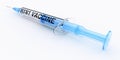 H1n1 vaccine syringe Royalty Free Stock Photo