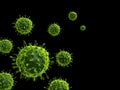 H1n1 viruses Royalty Free Stock Photo