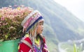 Hmong minority ethnic girl in traditional clothes