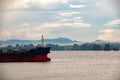 Oil tanker berthing in Ha Long Bay, Vietnam