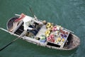 Ha Long Bay, Vietnam, floating market Royalty Free Stock Photo