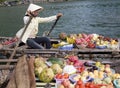 Ha Long Bay, Vietnam, floating market Royalty Free Stock Photo