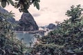 Halong bay in daytime Royalty Free Stock Photo