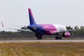 HA-LYX Wizz Air Airbus A320-200 aircraft departing from the Borispol International Airport Royalty Free Stock Photo