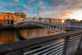 Ha`penny Bridge, Dublin, Ireland Royalty Free Stock Photo