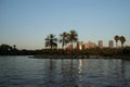 Ha-Yarkon park lake, Tel Aviv, Israel. Royalty Free Stock Photo