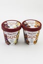 Haagen-Dazs Duo ice creams against white background