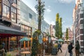 Haagsche Bluf is a small shopping mall in The Hague, Netherlands Royalty Free Stock Photo