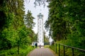 Haanja k la, V ru maakond,Estonia-14JULY2023- Observation tower on Suur Munam2gi.