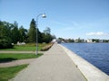 Haapsalu promenade Royalty Free Stock Photo