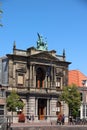 Haarlem, the Netherlands - July 8th 2018: Facade of Teylers Museum