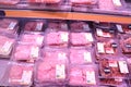 Haarlem, the Netherlands - May 26th, 2024: Poulterer meat in supermarket Royalty Free Stock Photo