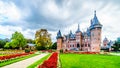 Magnificent Castle De Haar surrounded by beautiful manicured Gardens