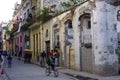 Collapsed building in Havana, Cuba