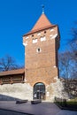 Haberdasher Tower, gothic medieval fortification, Old town, KrakÃÂ³w, UNESCO, Poland