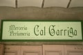 Haberdashery perfumery Cal Garriga in the old shops of Calaf, in the Anoia region, Barcelona province, Catalonia, Spain