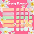 Daily habit tracker for 31 days vector design,Simple monthly planner, weekly planner, habit tracker template and example. Template